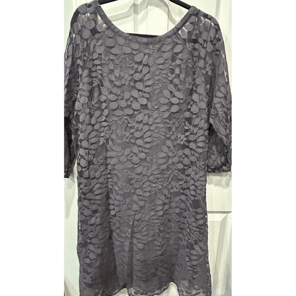 Garnet Hill Boheme Easy Lace Lined Dress Feminine Classic Minimalist Boho Sz 18 - Picture 10 of 16